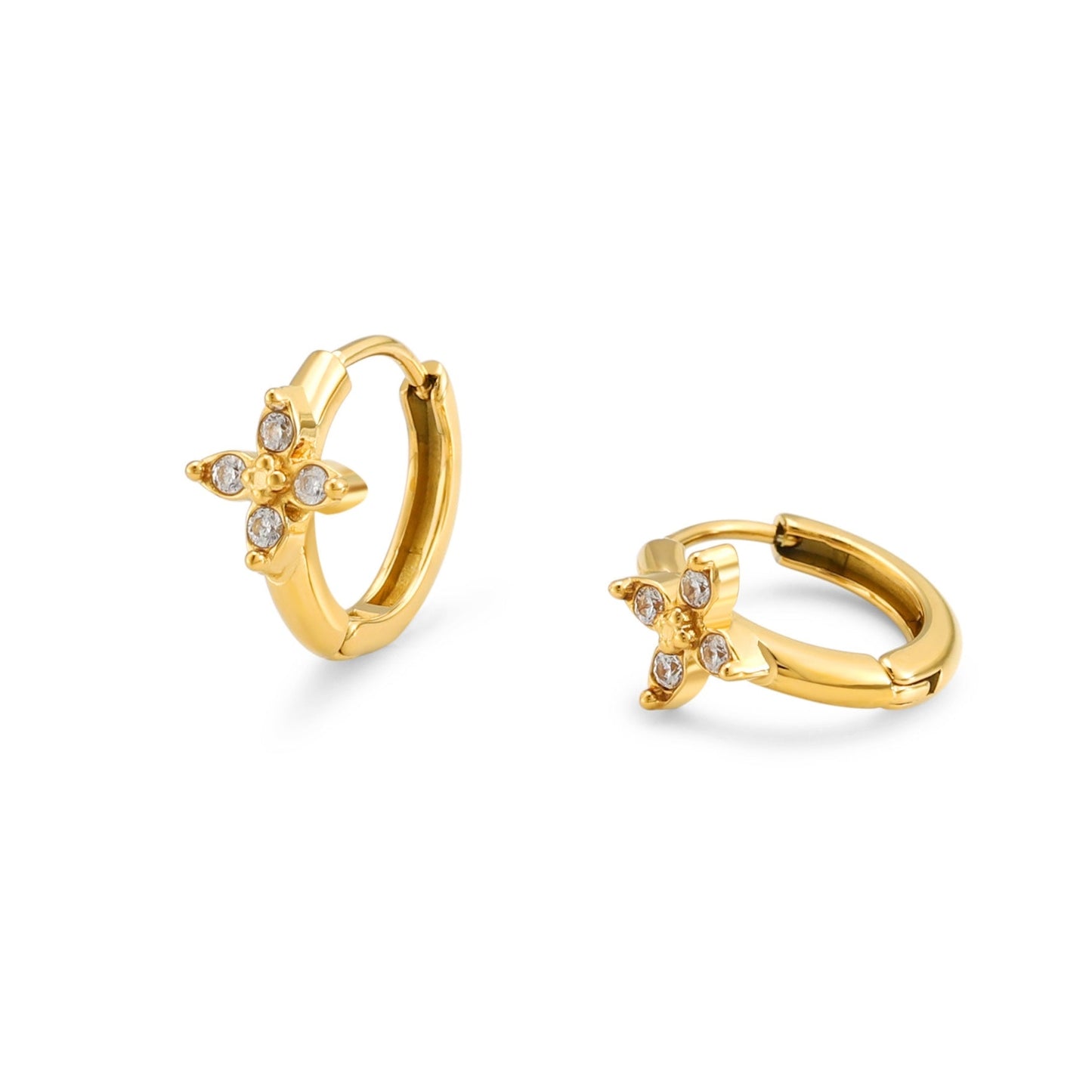 Daisy Hoops Earrings